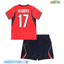 Camisa de time de futebol Inglaterra Morgan Rogers #17 Replicas 2º Equipamento Infantil Mundo 2026 Manga Curta (+ Calças curtas)